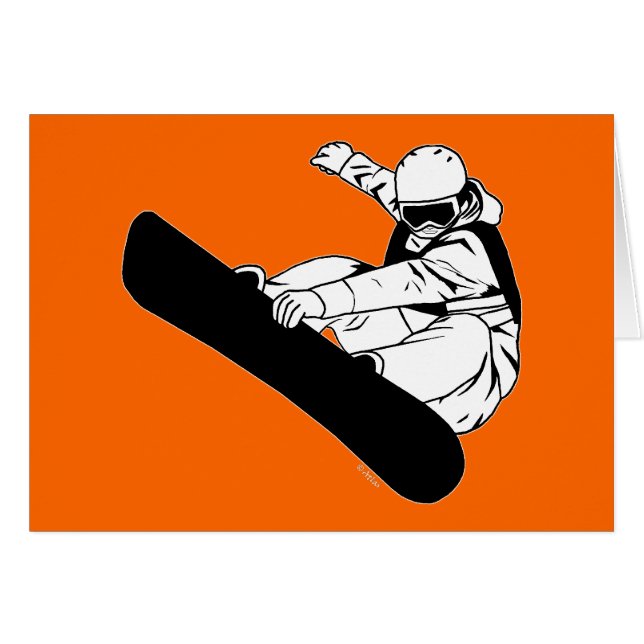 Faire du surf des neiges 3 (Devant horizontal)