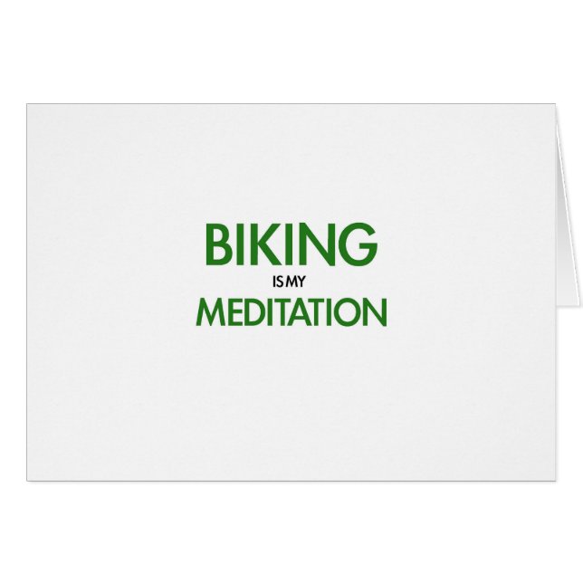 Faire du vélo est ma méditation (Devant horizontal)