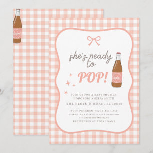 Faire éclater la fille au soda Invitation pour Bab