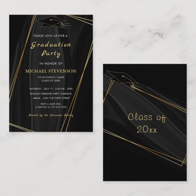 Faire encadrer la conception d'art pour invitation (Devant / Derrière)