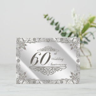 Faire Fête aux 60 ans de Mariage - Invitation Noce
