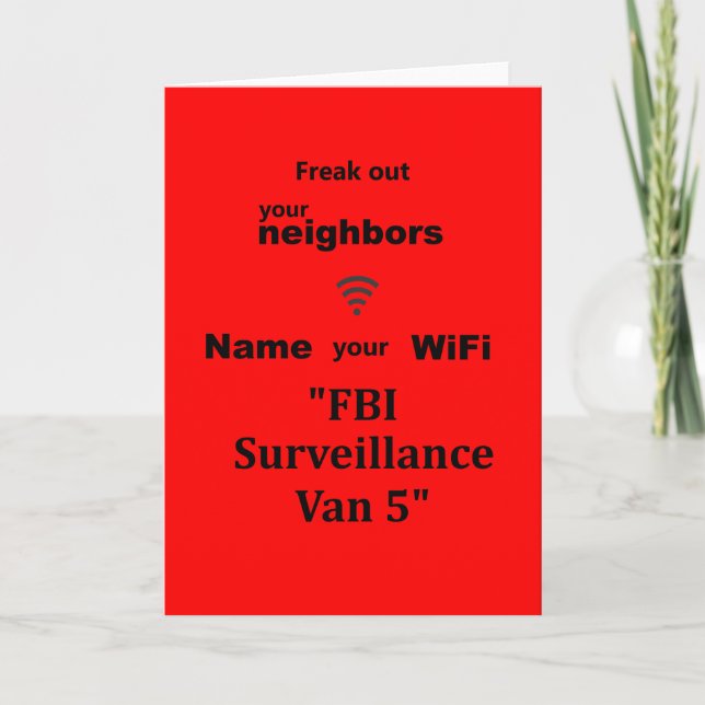 "Faire Freaker vos voisins Carte (Devant)