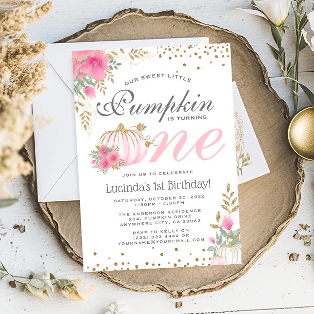 Faire invitation d'anniversaire 1ère année Fleur d (Créateur téléchargé)