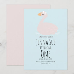 Faire invitation d'anniversaire rose pour filles a