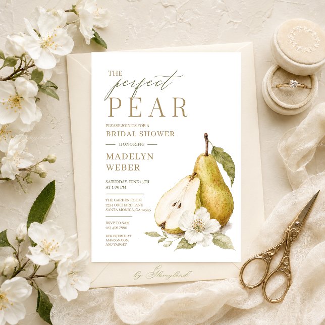 Faire invitation de babille de mariage de poire pa (Créateur téléchargé)