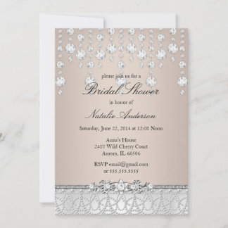 Faire invitation de bains de mariée Crystal