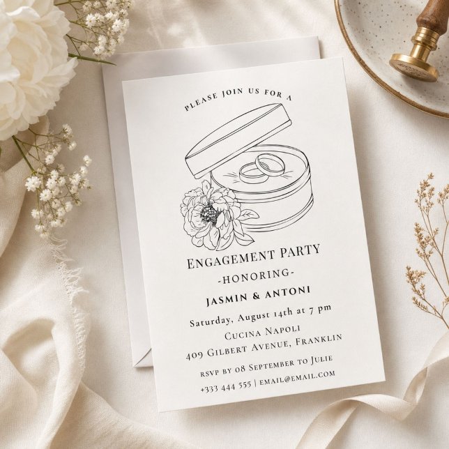 Faire invitation de fête de fiançailles (Créateur téléchargé)