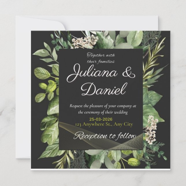 faire invitation de mariage (Devant)