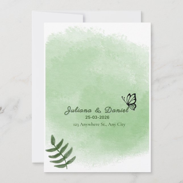 faire invitation de mariage (Dos)