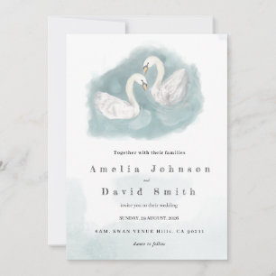 Faire invitation de mariage à l'aquarelle sur le t