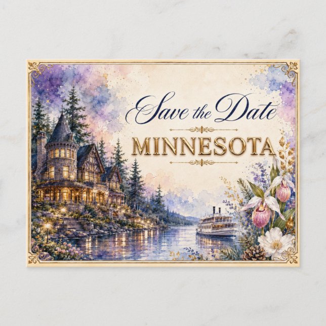 Faire invitation de mariage à Minnesota pour annon (Devant)