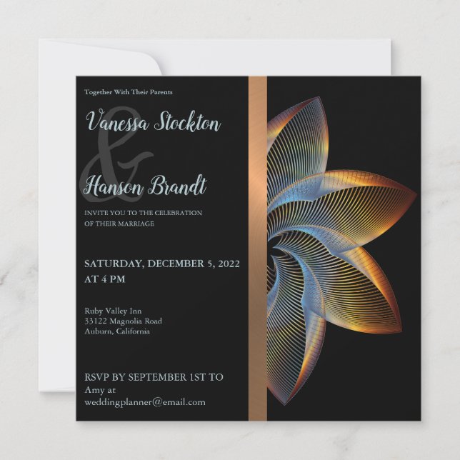 Faire Invitation de Mariage à Moulin à Vent (Devant)