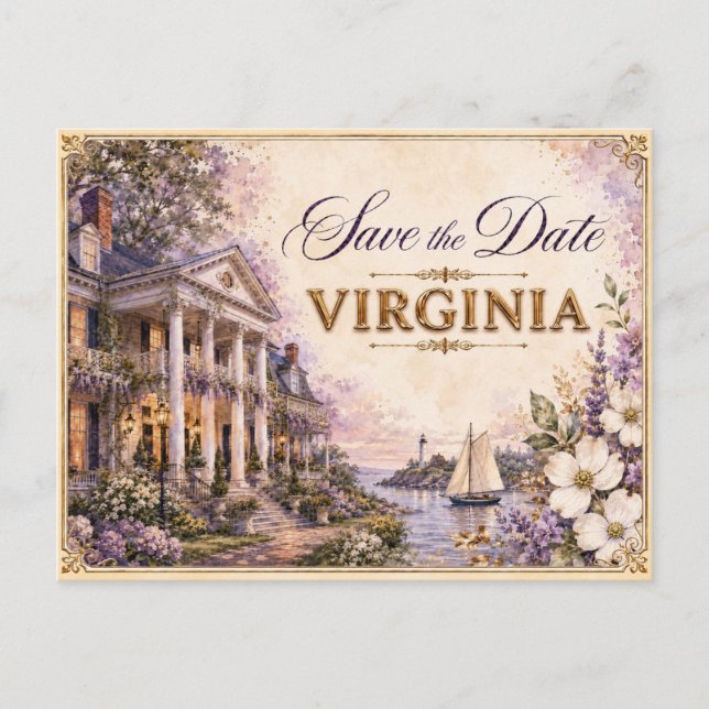 Faire invitation de mariage à Virginia pour sauver (Devant)
