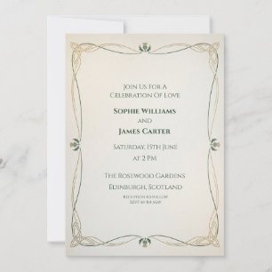 Faire invitation de mariage au nœud celtique