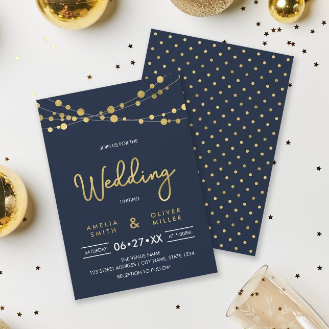 Faire invitation de mariage aux cordes de lumières (Créateur téléchargé)