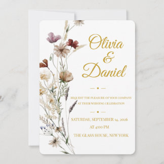 Faire Invitation de Mariage Botanique | Romantique
