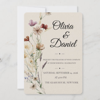 Faire Invitation de Mariage Botanique | Romantisme