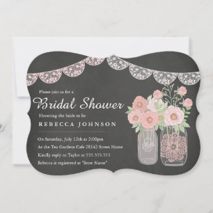 Faire invitation de mariage dans un pot de Mason e