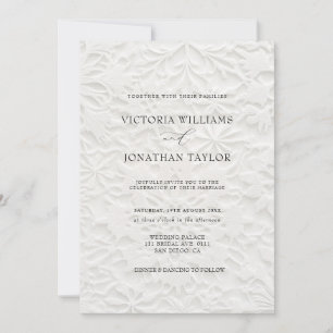 Faire invitation de mariage d'hiver simple