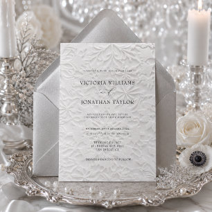 Faire invitation de mariage d'hiver simple