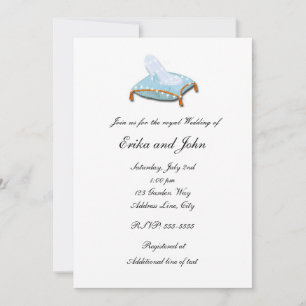 Faire invitation de mariage élégant de conte