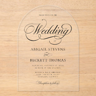 Faire invitation de mariage en acrylic avec écritu