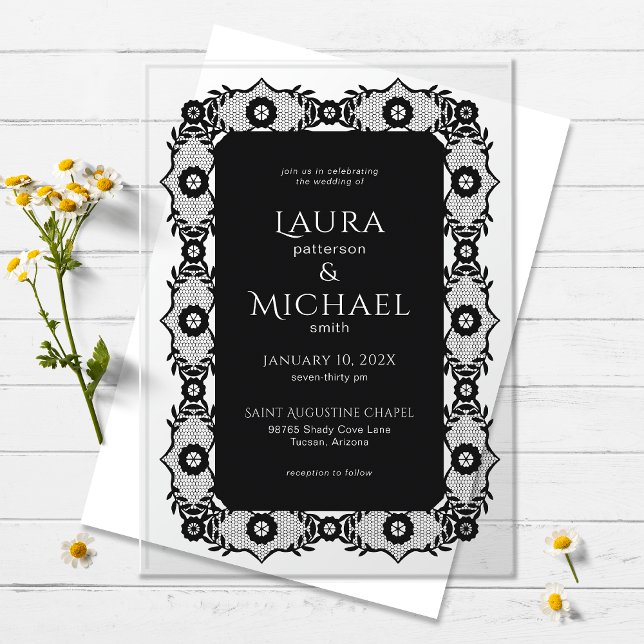 Faire invitation de mariage en acrylique avec dent (Créateur téléchargé)