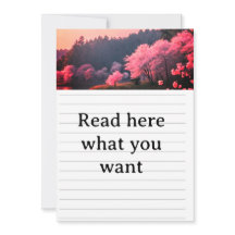 Faire invitation de mariage Fleur de cerisier élég