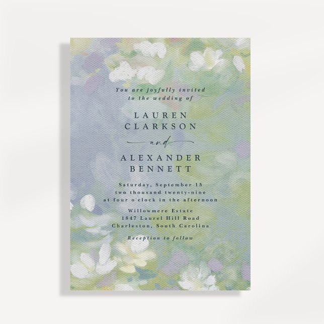 Faire invitation de mariage florale aux pastels do (Créateur téléchargé)
