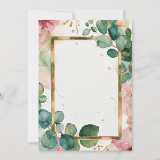 Faire invitation de mariage géométrique Eucalyptus
