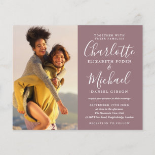 Faire Invitation De Mariage Mauve Photo Tout En Un