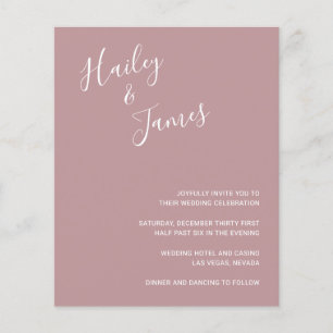 Faire invitation de mariage moderne et économique
