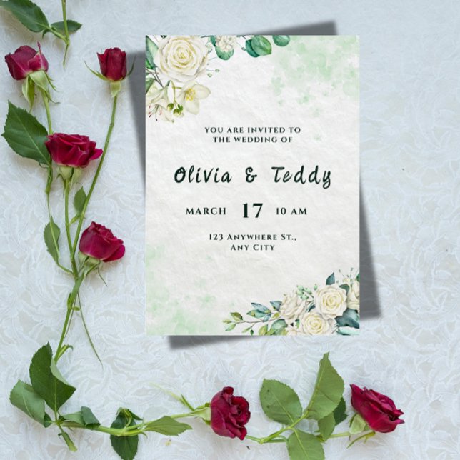 Faire invitation de mariage moderne et organique (Créateur téléchargé)