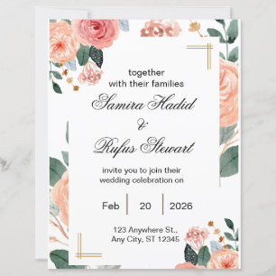 Faire invitation de mariage neutre Entièrement m