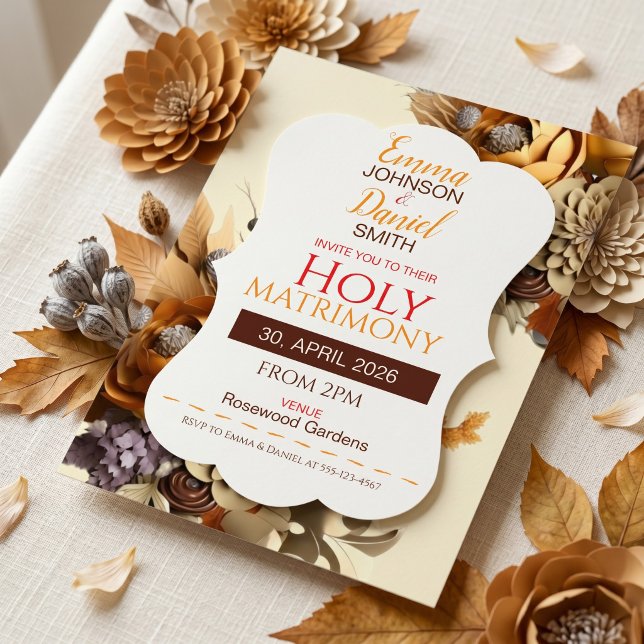 Faire invitation de mariage pour un saint mariage  (Créateur téléchargé)
