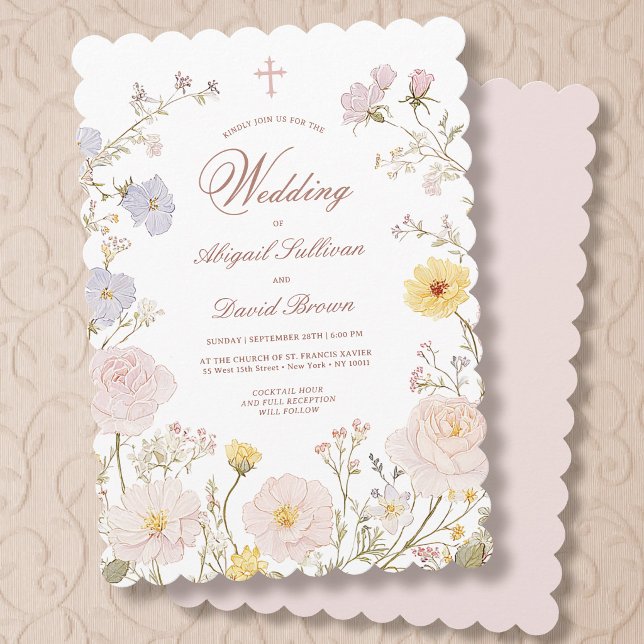 Faire Invitation de Mariage Religieux avec Cadre F (Créateur téléchargé)