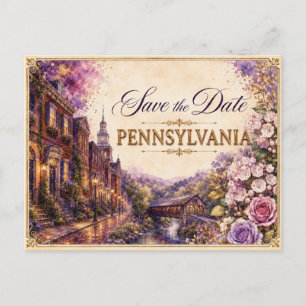 Faire invitation de mariage Save the Date en Penns