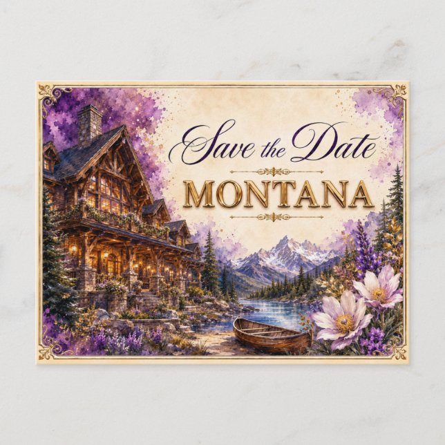 Faire invitation de mariage "Save the Date" pour M (Devant)