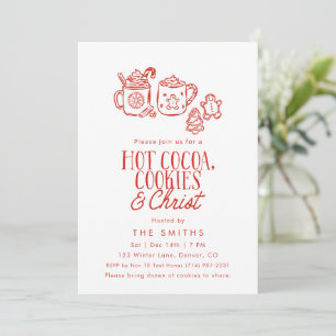 Faire Invitation de Noël avec Biscuits et Chocolat