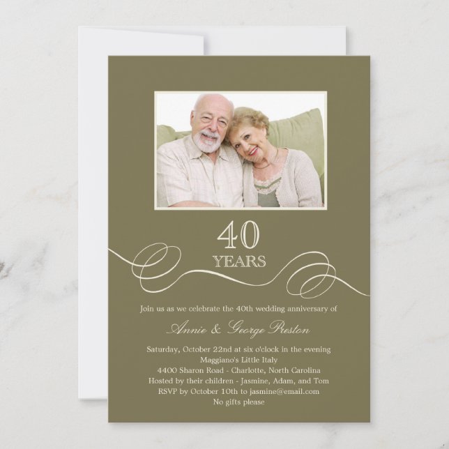 Faire invitation de photo d'anniversaire de tourbi (Devant)