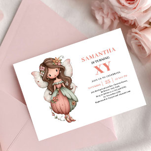 Faire invitation rose pastel pour l'anniversaire d