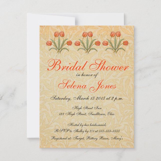 Faire Invitations de Mariage pour une Fête de Fian (Devant)