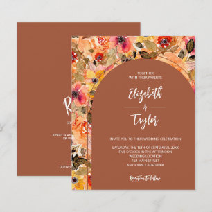 Faire-Invitations de mariage tout-en-un en terre c