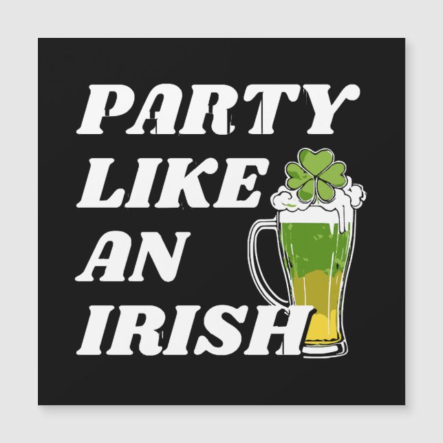 Faire la fête comme un Irlandais (Devant)