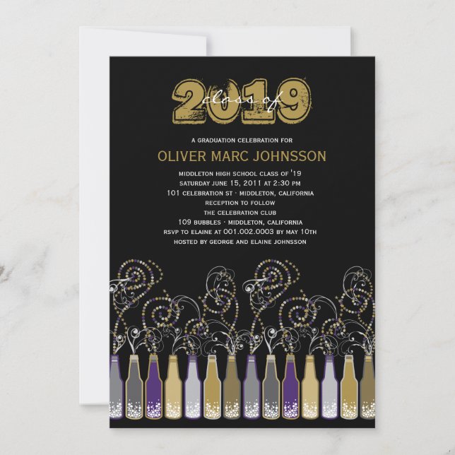 Faire la fête pour la remise de diplôme Invitation (Devant)