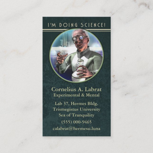 Faire le carte de visite de la Science (Devant)