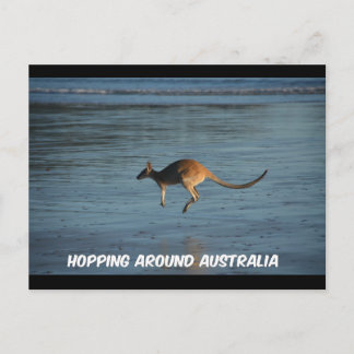 Faire le tour de l'Australie Kangaroo carte postal