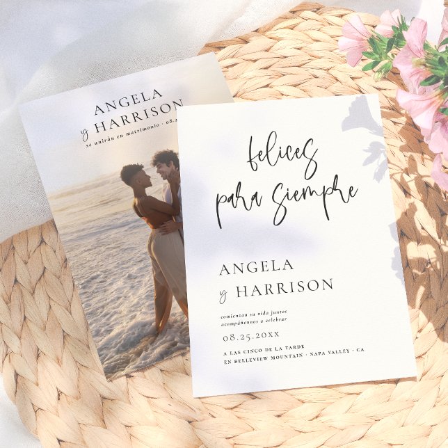 Faire-Mariage Élégant Invitation Heureux Pour Touj (Créateur téléchargé)