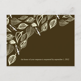 Faire Math Automne carte postale RSVP