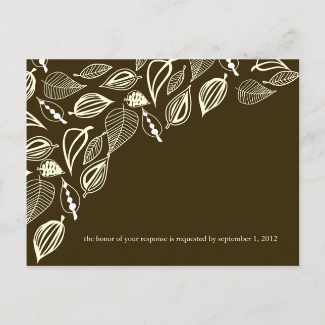 Faire Math Automne carte postale RSVP (Devant)